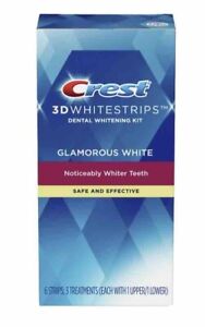 Crest 3d Whitestrips Glamorous White Whitening Kit 6ct 3 Treatments Exp: 11/2025