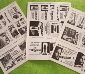 "Christiane F, The Chosen & Forbidden World" Original Movie Mini Ad (uncut) - Picture 1 of 7