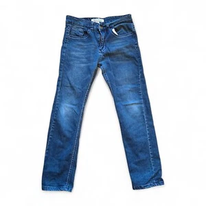 Blue Rag Jeans Boys 12 Slim Straight Leg Adjustable Waist Dark Wash Denim EUC - Picture 1 of 7