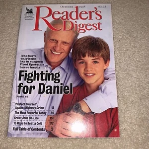 Reader's Digest Magazine October 1998 Fighting for Daniel Very Good Condition - Picture 1 of 8