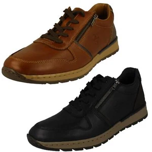 Mens Rieker Casual Lace And Zip Fastening Shoes Great For Everyday Wear B2112 - Picture 1 of 19