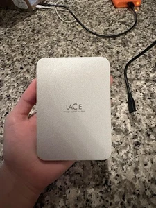 LaCie 2TB Mobile Drive Secure STLR2000400 USB-C Portable Hard Drive, Space Grey - Picture 1 of 3