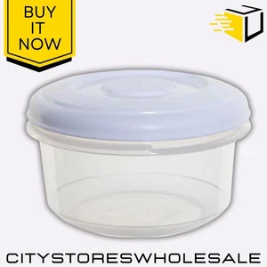 0.25L Round Food Box White Airtight Seal Storage Durable BPA-Free Whitefurze - Picture 1 of 5