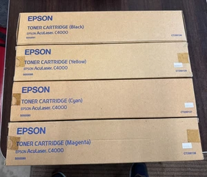 Epson AcuLaser c4000 Toner CMYK Full Set ungeöffnet - Bild 1 von 1