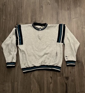 Vintage Christian Dior Monsieur 80s 90s Henley Sweatshirt Size Medium Paint - Picture 1 of 17