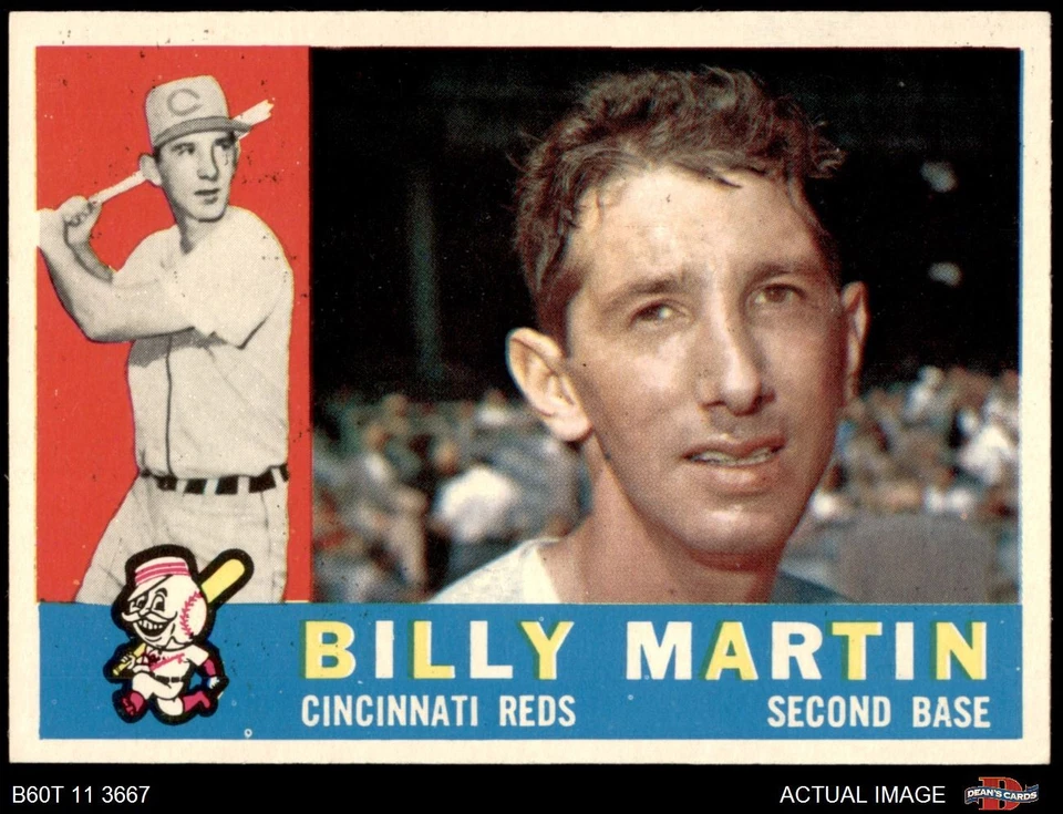 1960 Topps #173 Billy Martin Reds 8 - NM/MT - Image 1 of 1