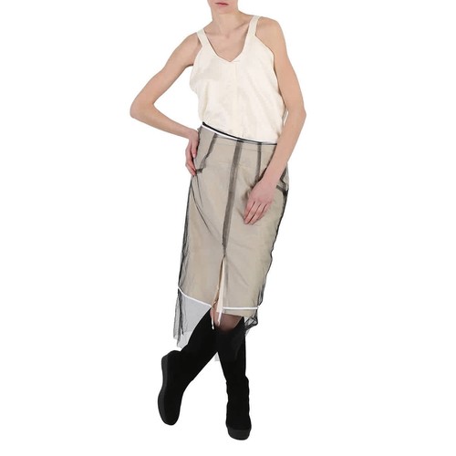 Abito midi Maison Margiela donna ecrù a strati Calico