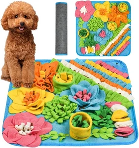 Dog Snuffle Mat, Smell Training, Stress Relief for Large Medium Puppies 39 x 39 - Picture 1 of 10