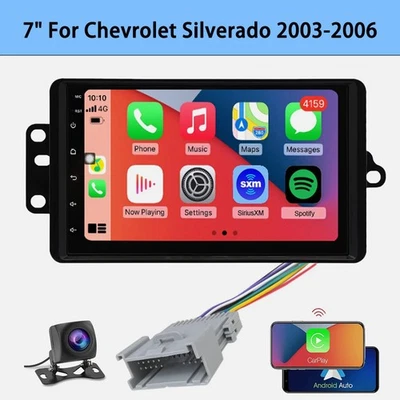 Apple CarPlay para Chevrolet Silverado 2003 2004 2005 2006 coche estéreo radio GPS Foto 1 de 4