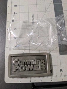 Hebilla de cinturón de peltre Cummins Power de Winters Associates Nuevo de Lote Antiguo - Imagen 1 de 5
