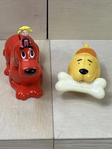 Vintage Clifford Piggy Bank And Clifford Toy - Picture 1 of 11
