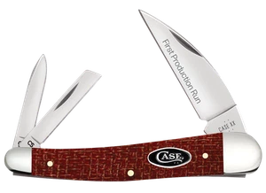 Case xx Knives Seahorse Whittler 1st Run Red Micarta 82277 Carbon 1/250 Knife - Picture 1 of 3