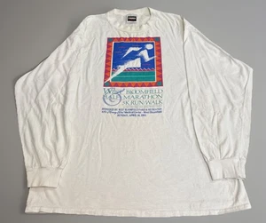 Vintage 1993 West Bloomfield Marathon 5K Run T-Shirt XL Long Sleeve - Picture 1 of 6
