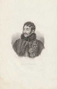 c1820 General Lasalle Husaren napoleonica Koalitionskriege Kupferstich-Porträt - Picture 1 of 1