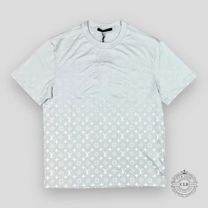 LOUIS VUITTON MONOGRAM DEGRADE T-SHIRT - RAYURE BLUE - Picture 1 of 7