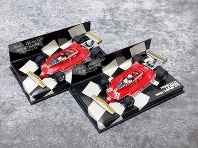 Minichamps 1/43 Ferrari 312T4 J.Scheckter #11 G.Villeneuve #12 1979 Champion Set - Immagine 1 di 3