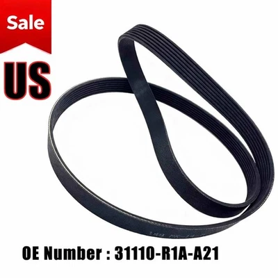 New Serpentine Belt 31110-R1A-A21 Replacement For Honda Civic 2012-2015 1.8L Foto 1 de 4