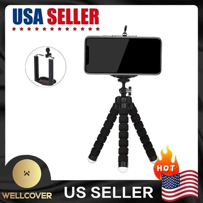 Adjustable Tripod Stand Flexible Octopus Phone Holder for iPhone Camera Bracket - Image 1 of 2