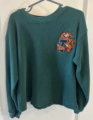Vintage*Disney Store*Tigger*Long Sleeve Green Thermal*Youth Size Small 4/6*Pooh - Image 1 of 4