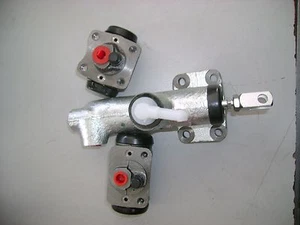 KIT POMPA FRENO + CILINDRETTO ANT. E POST. X PIAGGIO VESPA COSA 125/150/200 - Imagen 1 de 1