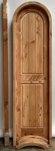 Rustic reclaimed lumber arched top PANTRY DOOR 23 X 80 4" jamb or U choose size Cover