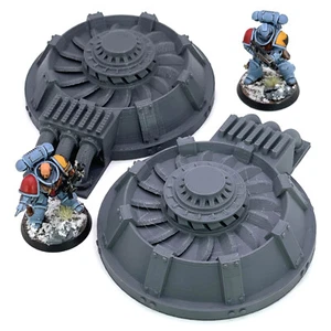 2x Ventilación Turbinas Escape 28mm Scatter Terrain Warhammer 40K Star Wars Legion - Imagen 1 de 4