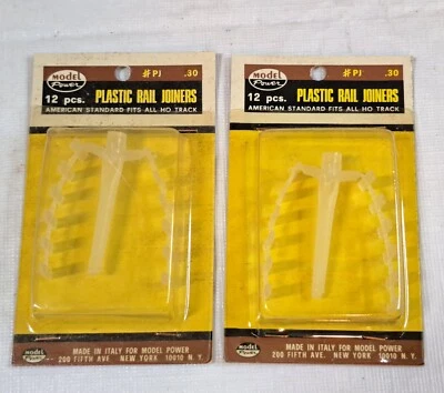Model Power HO Scale Train Track Plastic Rail Joiners #PJ American Standard 12pc - Image 1 of 3