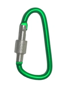 2" LOCKING MINI D-CLIP HOOKS utility aluminum Carabiner FOR camping/back pack - Picture 1 of 25