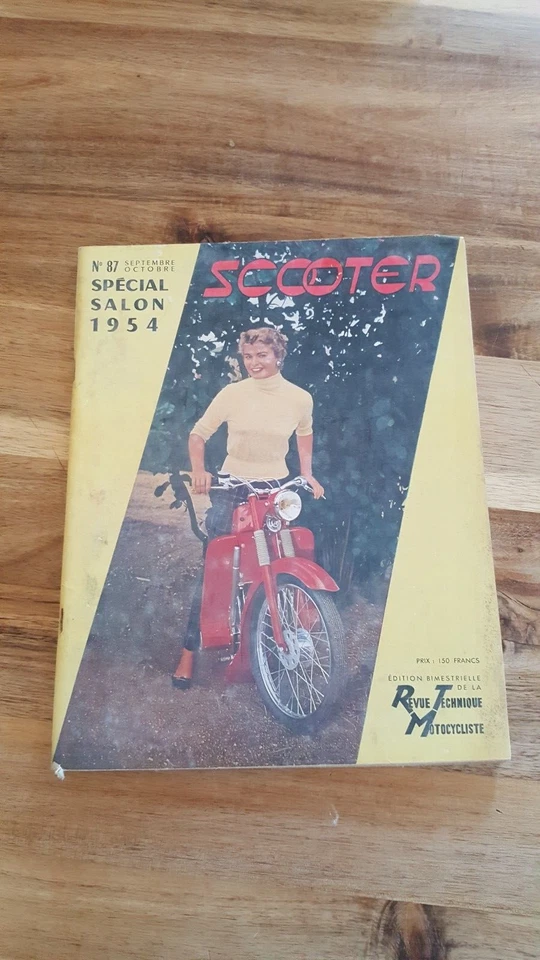 revue technique motocycliste n°87 septembre octobre special salon 1954 scooter - Photo 1/1