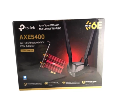 TP-Link WiFi 6E AXE5400 PCIe WiFi 6E Bluetooth 5.3 PCle Adapter (Archer TXE75E) - Image 1 of 4