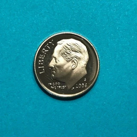 2004 S  Roosevelt  Proof Dime   FREE SHIP Cover
