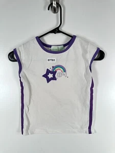 Circo Kids Girls Tank Top Star Rainbow Graphic Muscle Tee White Purple Sz M 7/8 - Picture 1 of 11