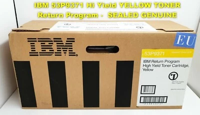 IBM 53P9371 Hi Yield YELLOW TONER InfoPrint COLOR 1220 Program SEALED GENUINE - Image 1 of 4