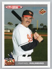 2004 TOPPS TOTAL #209 RAFAEL PALMEIRO  BALTIMORE ORIOLES
