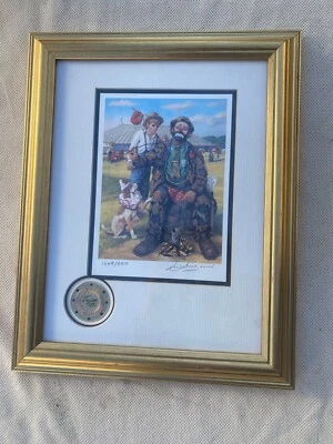 ARTE PAYASO Colección Circo Emmett Kelly ADIVINA QUIÉN VIENE A CENAR Firmado De Colección Foto 1 de 4