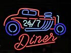   24 Hours 7 Day Diner Open Route 66 24"x20" Neon Light Sign Lamp Bar Wall Decor