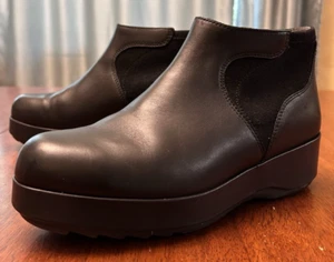 Women's Camper Size 7.5 / EU 38 Black Leather Chunky Platform Ankle Boots - Picture 1 of 10