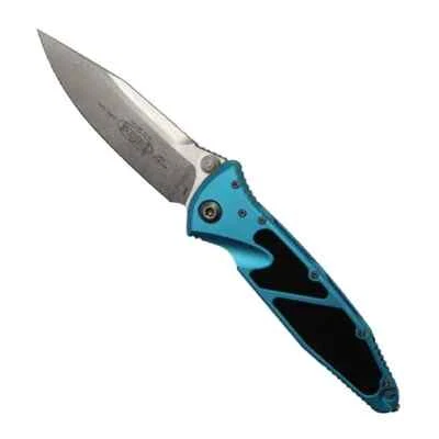 Microtech 160-10TQ Socom Elite S/E Manual Folding Knife Turquoise – Stonewash - Image 1 of 4