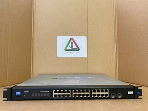Linksys SR2024 with Brackets Linksys Gigabit Switch with 2x SFP Ports (Inc VAT) - Picture 1 of 8