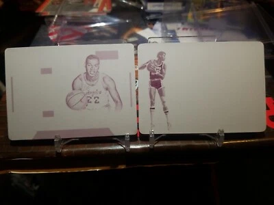 SPP KAREEM ABDUL-JABBAR ELGIN BAYLOR PANINI IMPECABLE PLACA DE IMPRESIÓN MAGENTA 1/1 Foto 1 de 4