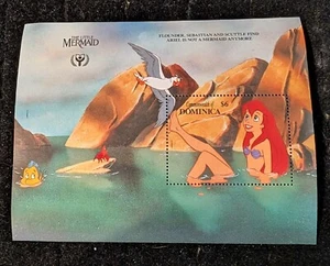 Disney The Little Mermaid International Collectors Society Stamps Dominica - Picture 1 of 4