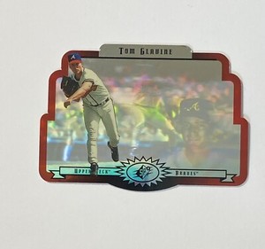 1996 Upper Deck SPx Tom Glavine Atlanta Braves Holographic Diecut Card #4