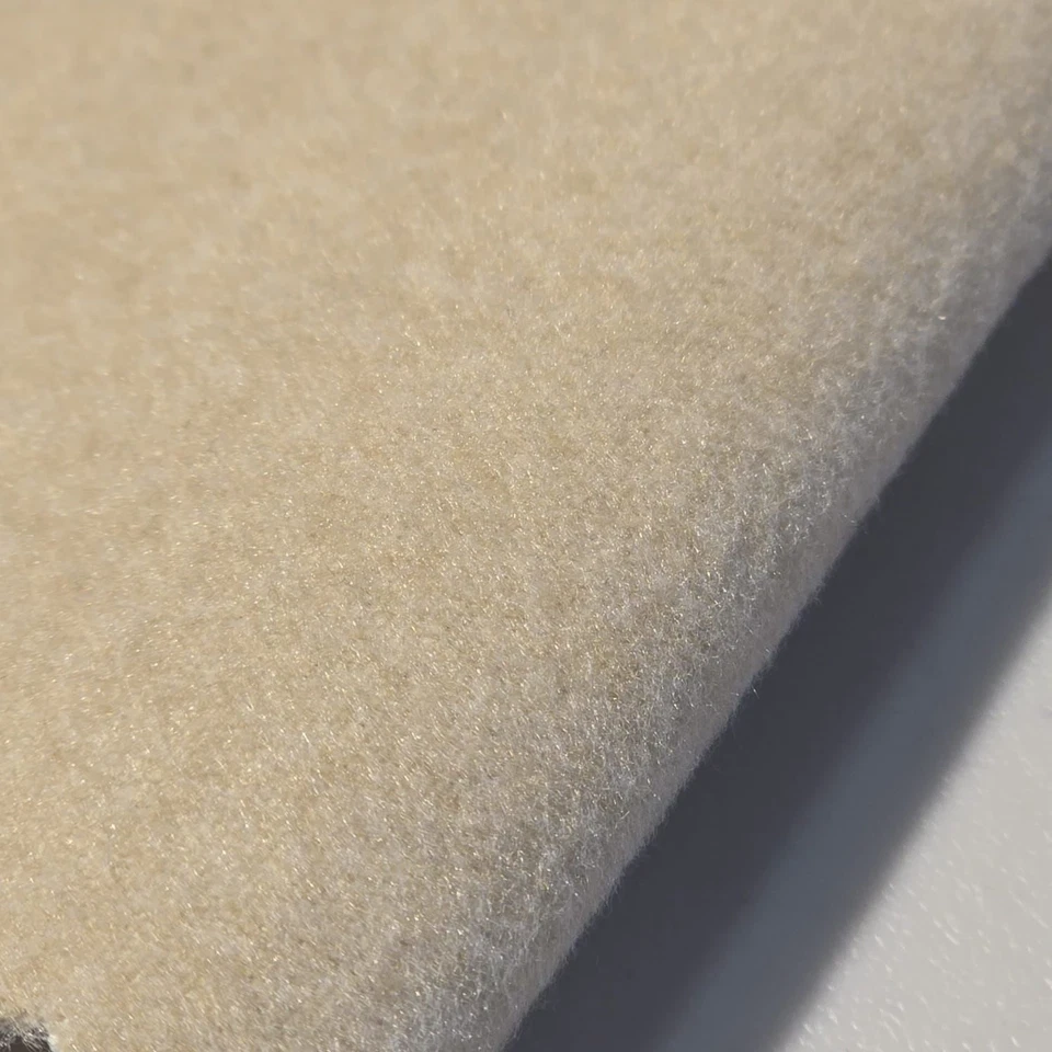 Beige Deadstock Easycare Washable Wool Fabric Craft Costume Material 58" - Image 1 of 1