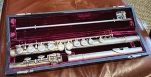 Vintage 1940's Roth SIlver Plated Flute by Ohio Band Inst. Co. W/Case - Picture 1 of 5