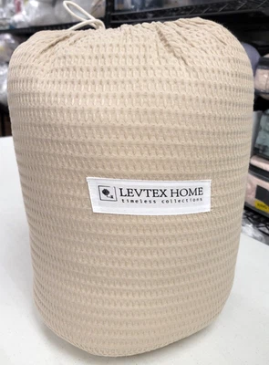 Gofre Levtex Home Cloud texturizado 3 piezas Juego de edredón completo/queen topo Foto 1 de 4