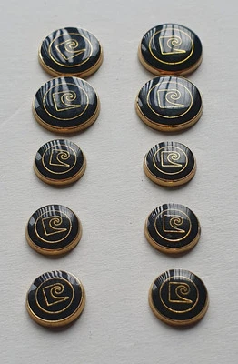 Pierre Cardin Vintage Rare Buttons X 10.  - Image 1 of 4