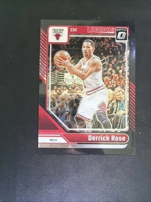 DERRICK ROSE 2024-25 DONRUSS OPTIC LEGENDS BLACK VELOCITY BULLS 3/3 Q5692 - Image 1 of 3