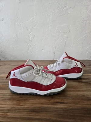 Nike Air Jordan 11 Retro TD “Cherry Red White” 378040-116 10C - Image 1 of 4