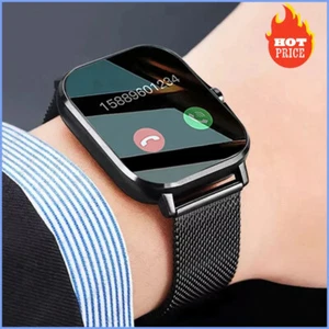Bluetooth Answer Smart Watch Full Touch Dial Call Fitness Tracker Smartwatch New - Zdjęcie 1 z 29