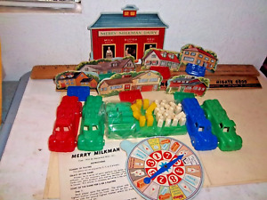 Vintage 1955 Hassenfeld Bros “Merry Milkman”  Farm Toy Game No Box Hasbro Toys